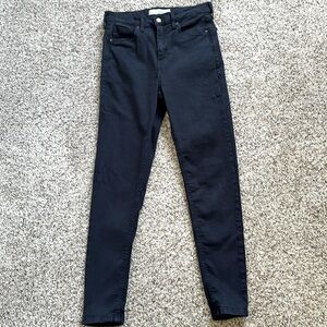 Topshop Moto Skinny Stretchy Jeans In Black Waist 28 length 30
